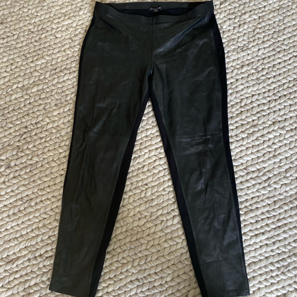 Eileen Fisher Leather Block Leggings